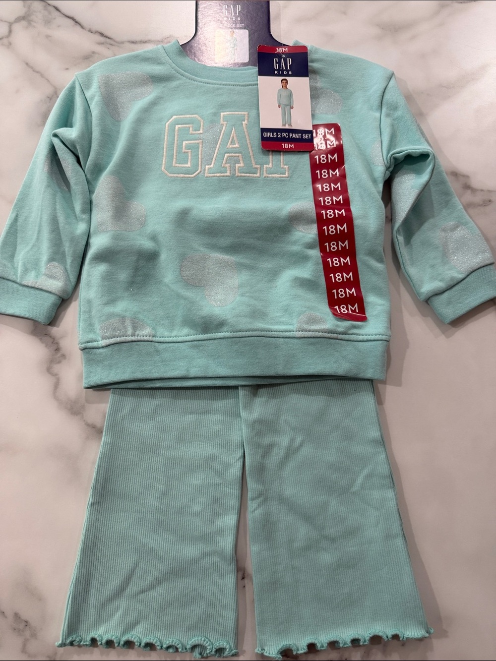 GAP Aqua Girls 2-Piece Lounge Set